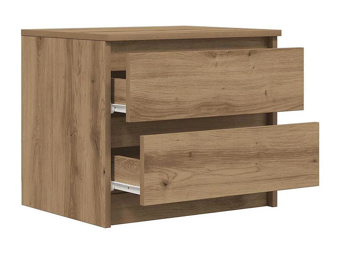 Nachttisch-Beistelltisch Artisan-Eiche 50x40x43,5 cm Holzwerkstoff SHL62676