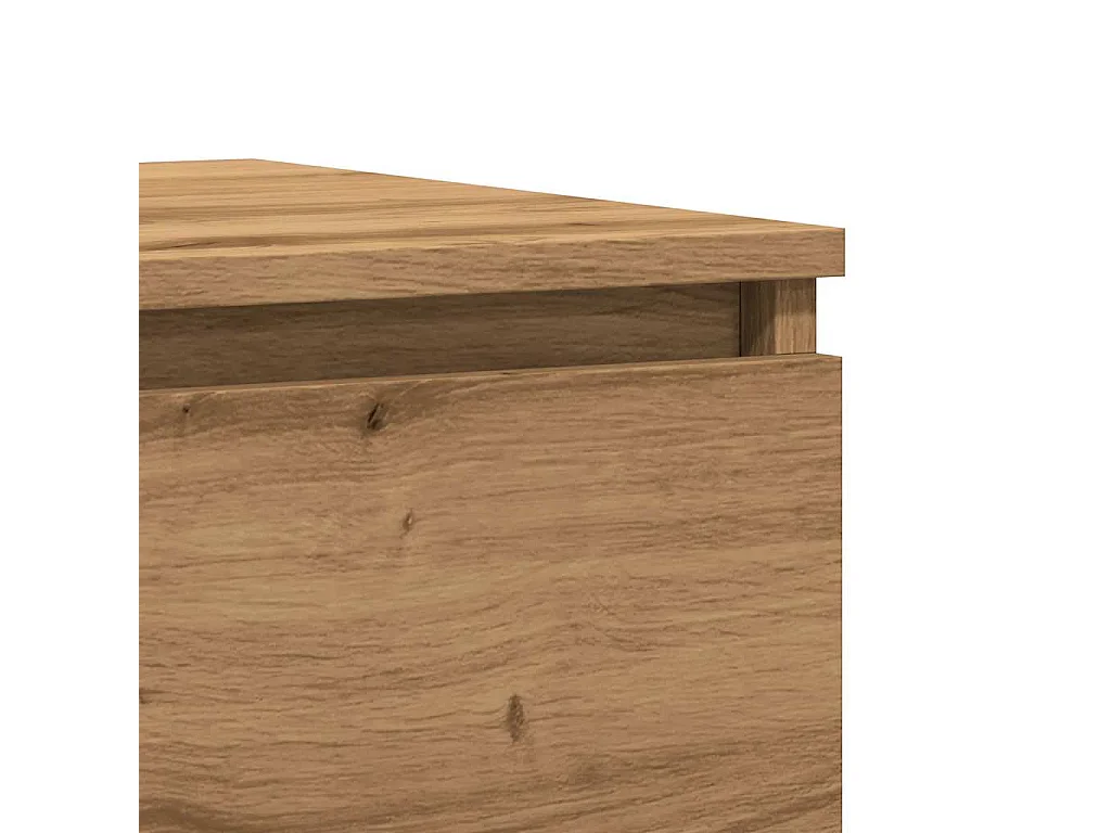 Nachttisch-Beistelltisch Artisan-Eiche 50x40x43,5 cm Holzwerkstoff SHL62676