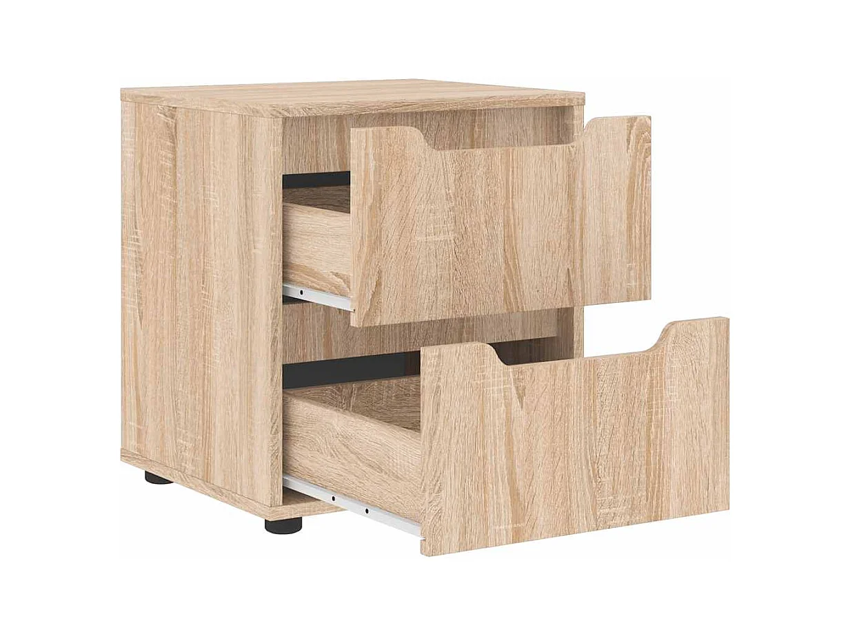 Table de chevet-Table d'appoint-Table de nuit VISNES chêne sonoma 45x40x50 cm bois ingénierie