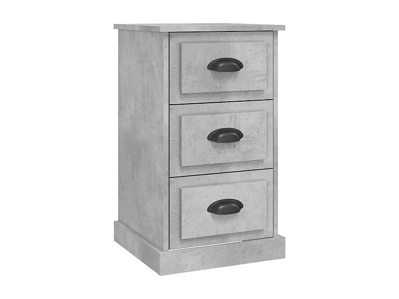 Nachttisch-Beistelltisch Betongrau 39x39x67 cm Holzwerkstoff SHL16680