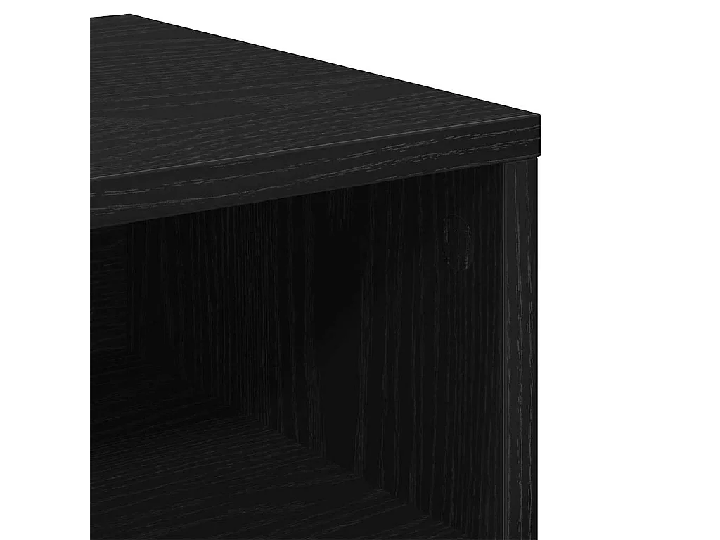 Mesita de Noche | Mesa auxiliar | Armario de Noche 2 uds. Roble negro 40x40x30 cm