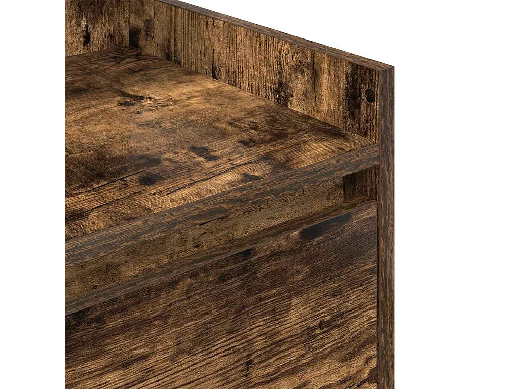 Nachttische mit 2 Schubladen 2 Stk. Räuchereiche 38x34x80 cm SHL57400