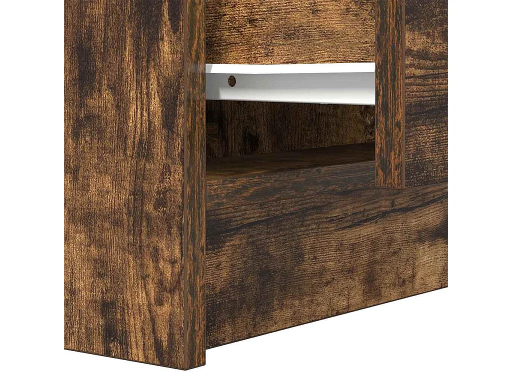 Nachttische mit 2 Schubladen 2 Stk. Räuchereiche 38x34x80 cm SHL57400