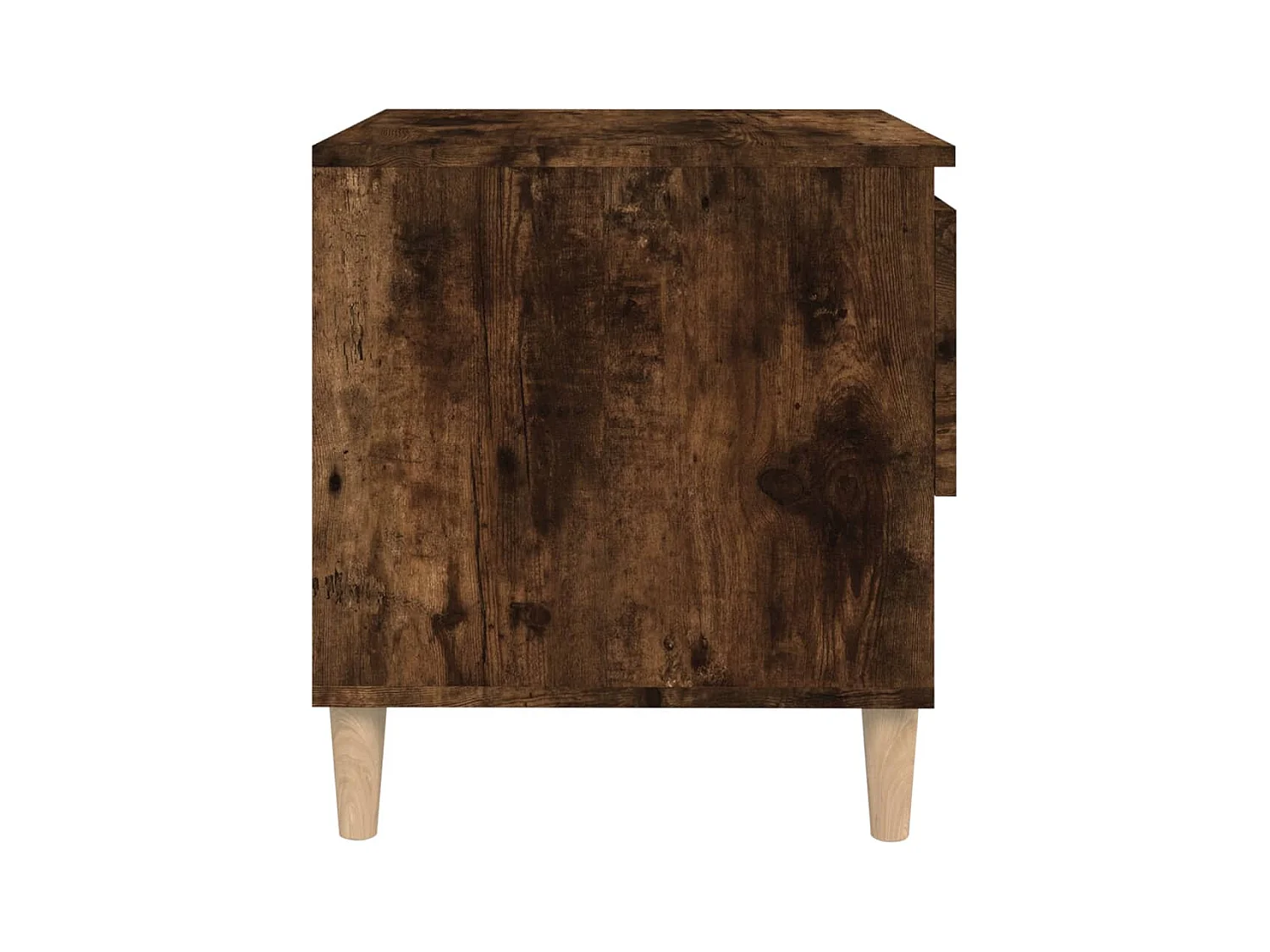 Mesa de Cabeceira Moderna 2 peças 50x46x50cm deriv. madeira carvalho fumado