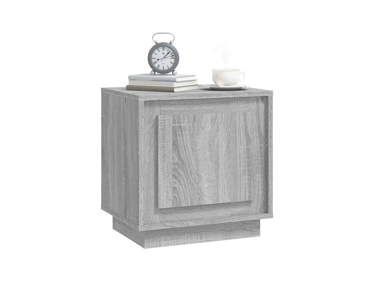 Mesitas de noche | Mesilla de noche 2 uds madera contrachapada gris 44x35x45 cm