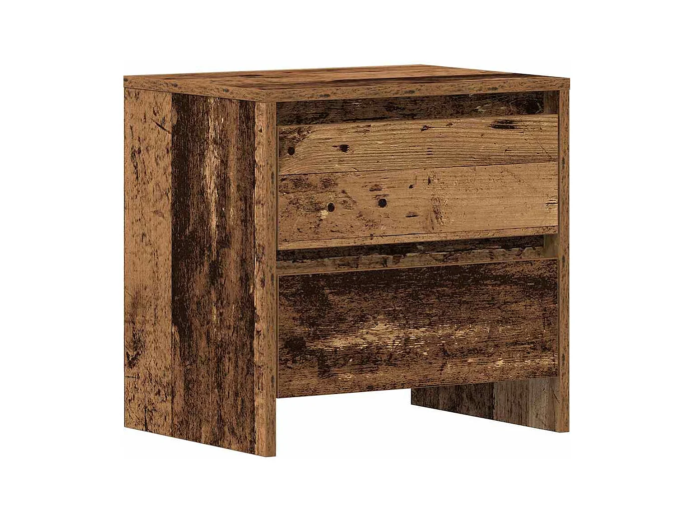Mesita de Noche | Armario de Noche con cajón Madera vieja 45x34x44.5 cm