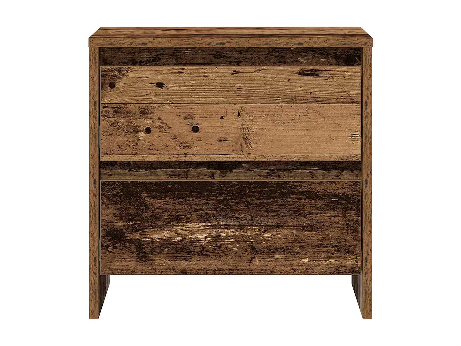 Mesita de Noche | Armario de Noche con cajón Madera vieja 45x34x44.5 cm