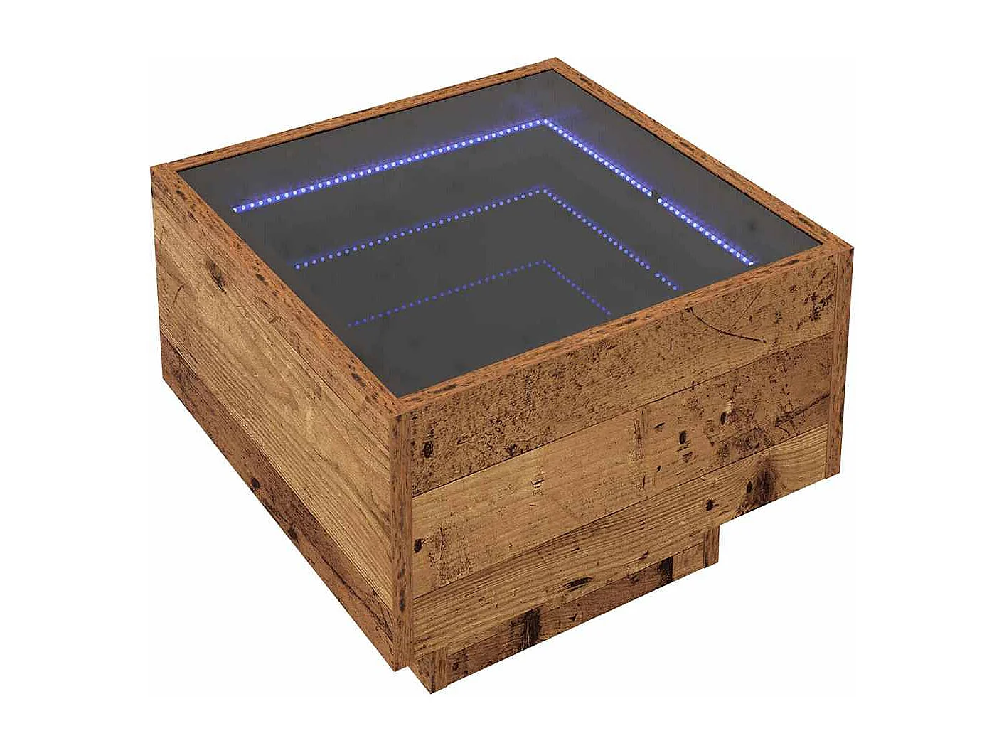 Mueble de almacenaje | Cabinete de Noche | Mesa auxiliar Madera vieja 40x40x30 cm