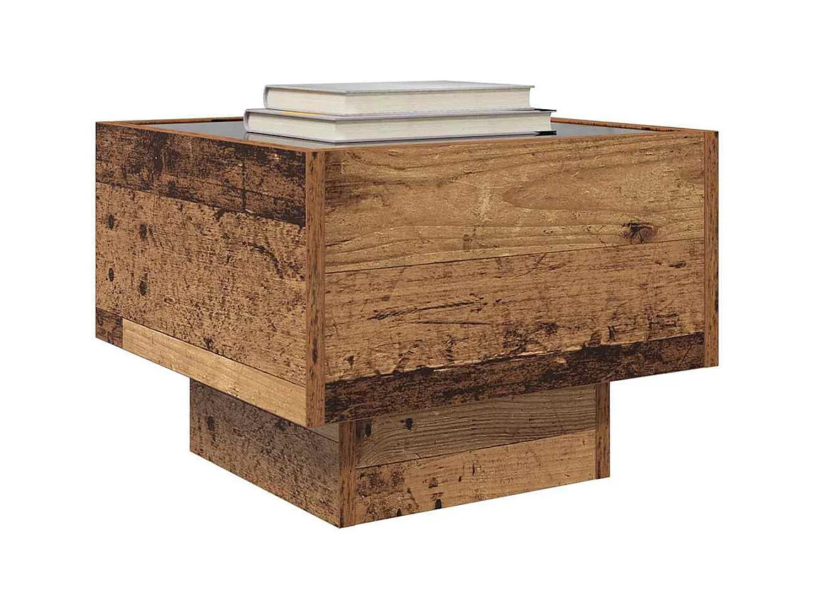 Mueble de almacenaje | Cabinete de Noche | Mesa auxiliar Madera vieja 40x40x30 cm