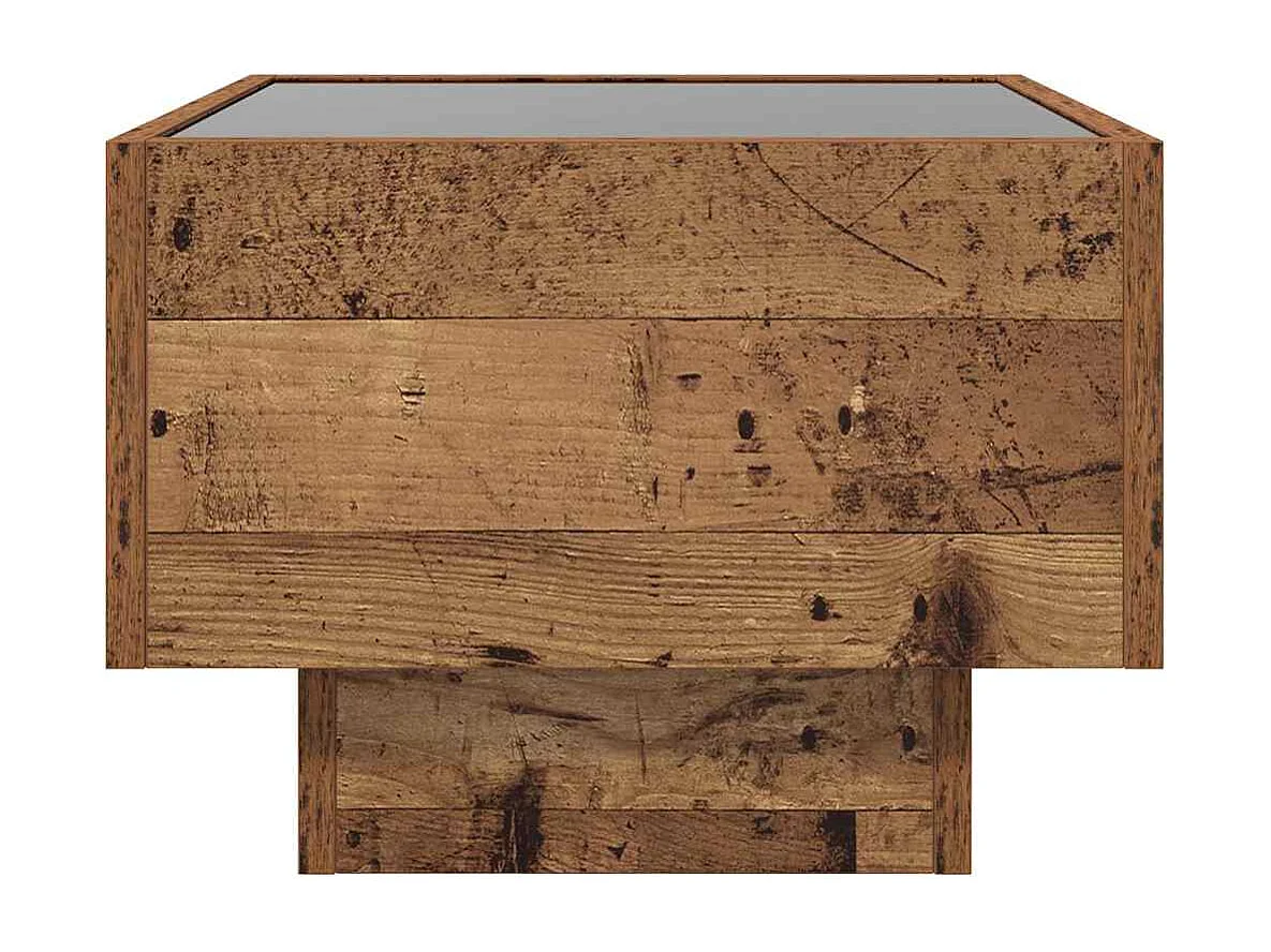Nachttisch-Beistelltisch-Aufbewahrungsschrank Altholz 40 x 40 x 30 cm SHL50096