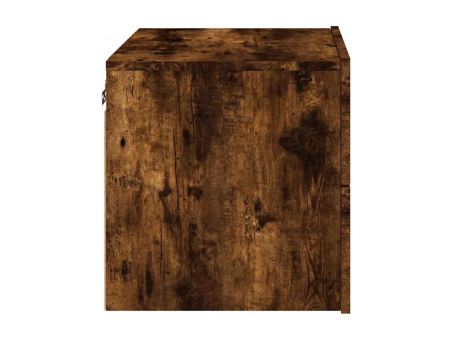 Nachttisch hängend 2er Set | Wand-Nachttische mit LED-Leuchten Räuchereiche SHL96179