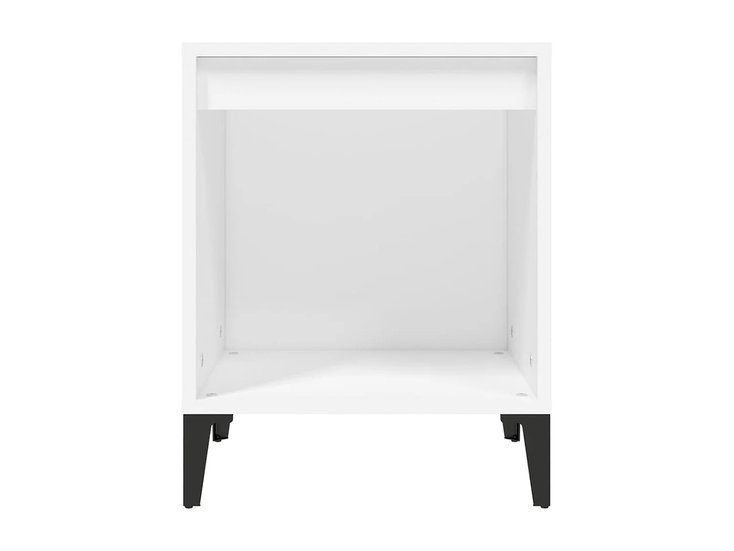 Nachttisch 2er Set-Beistelltisch-Nachttischkommode Weiß 40x35x50 cm SHL29358