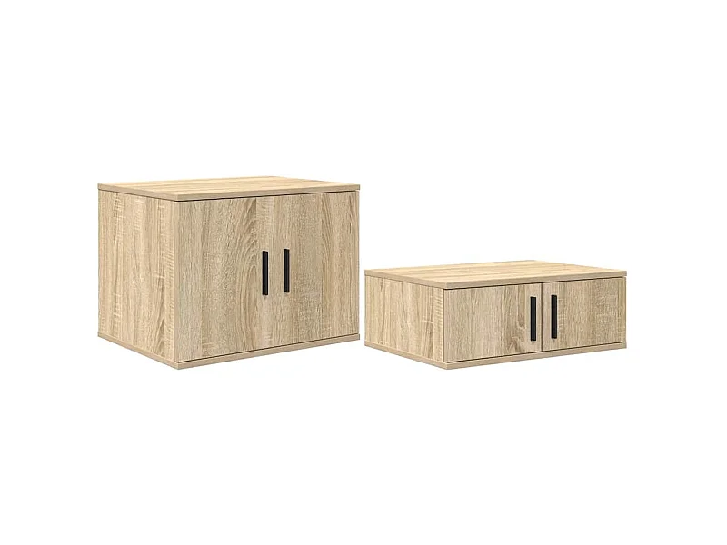 Mueble de almacenaje | Cabinete de Noche | Mesa auxiliar Roble Sonoma 127x41x40 cm