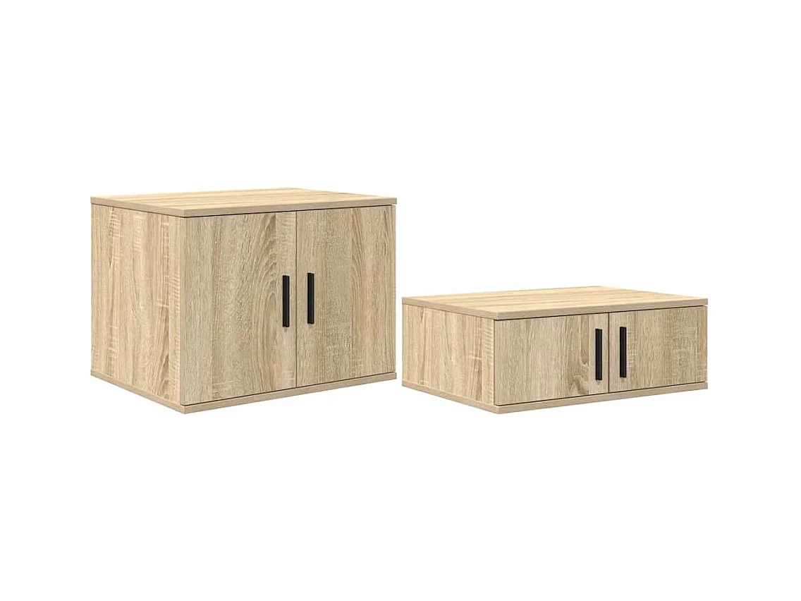 Mueble de almacenaje | Cabinete de Noche | Mesa auxiliar Roble Sonoma 127x41x40 cm