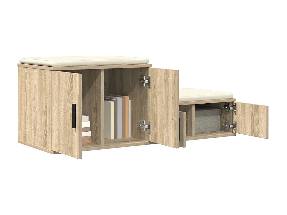 Mueble de almacenaje | Cabinete de Noche | Mesa auxiliar Roble Sonoma 127x41x40 cm
