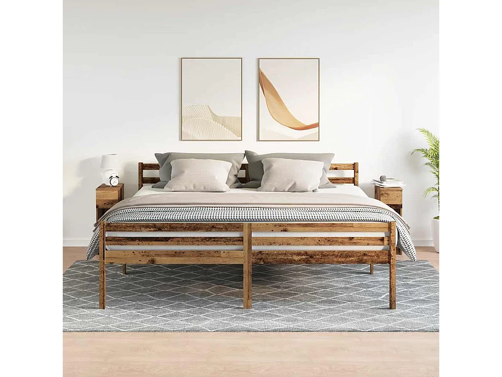 Mesillas de noche | Mesita de noche con cajón 2 uds madera vieja 20x36x60 cm