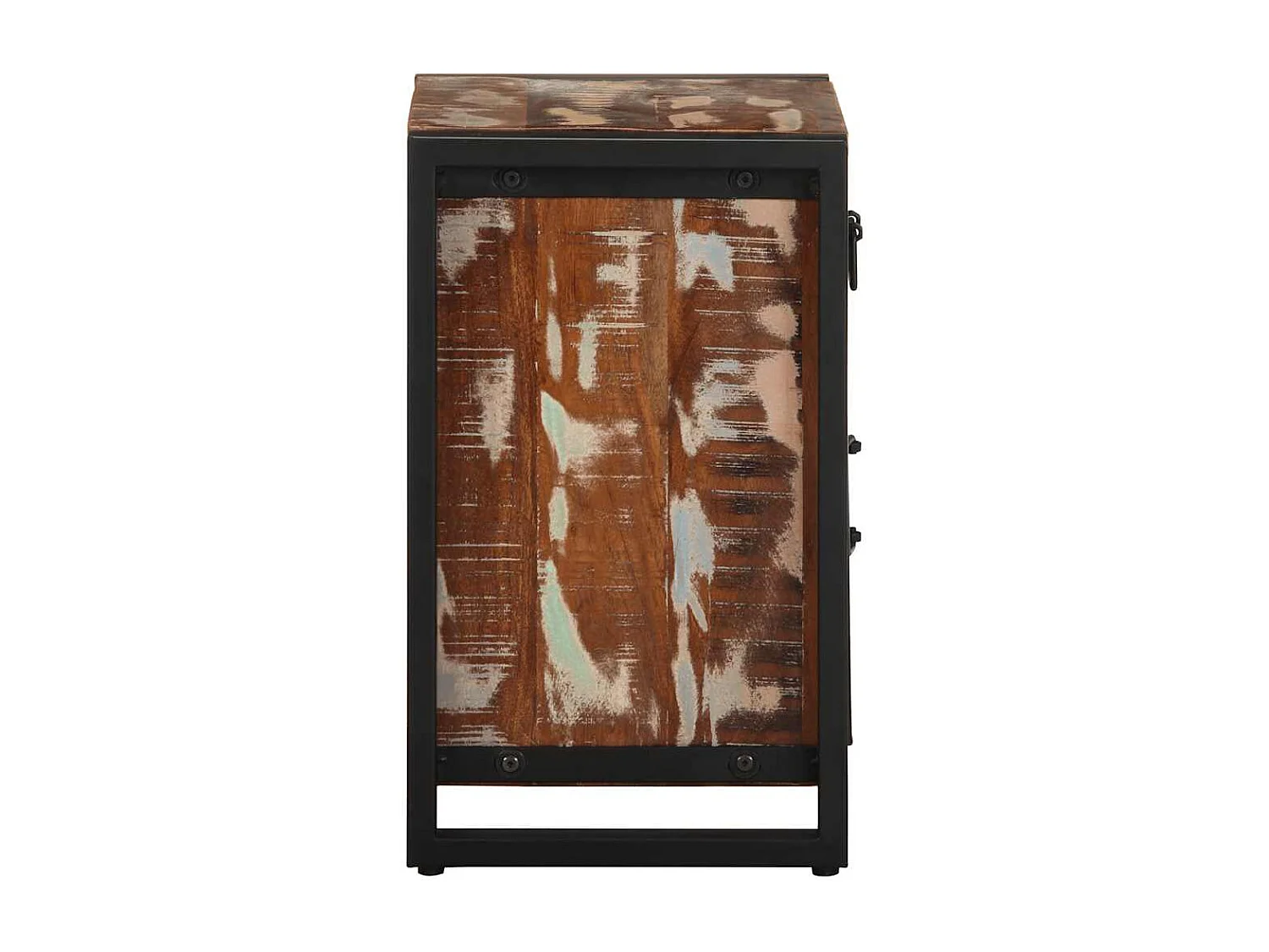 Nachttisch-Beistelltisch Mehrfarbig 40x30x50 cm Altholz Massiv SHL71412