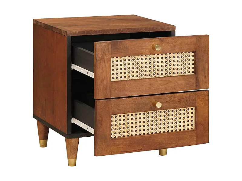 Mesas de noche | Mesa auxiliar | Mesita de noche con cajón 40x33.5x46 cm