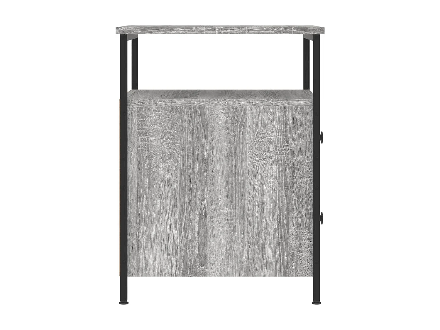 Mesita de noche | Mesilla de noche madera de ingeniería gris Sonoma 44x45x60 cm