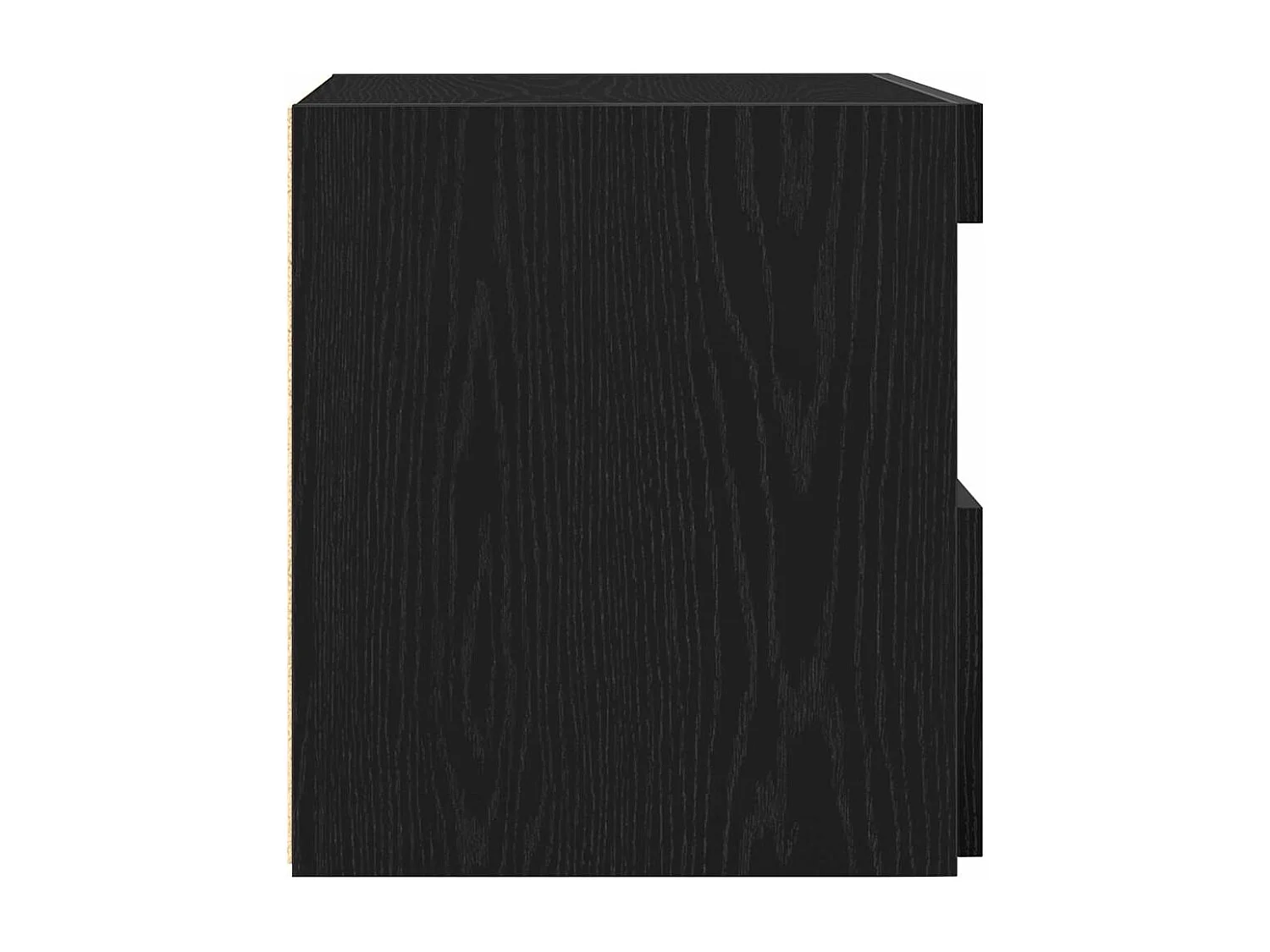 Lot de 2 Tables de chevet avec tiroir Chêne noir 50x40x45 cm