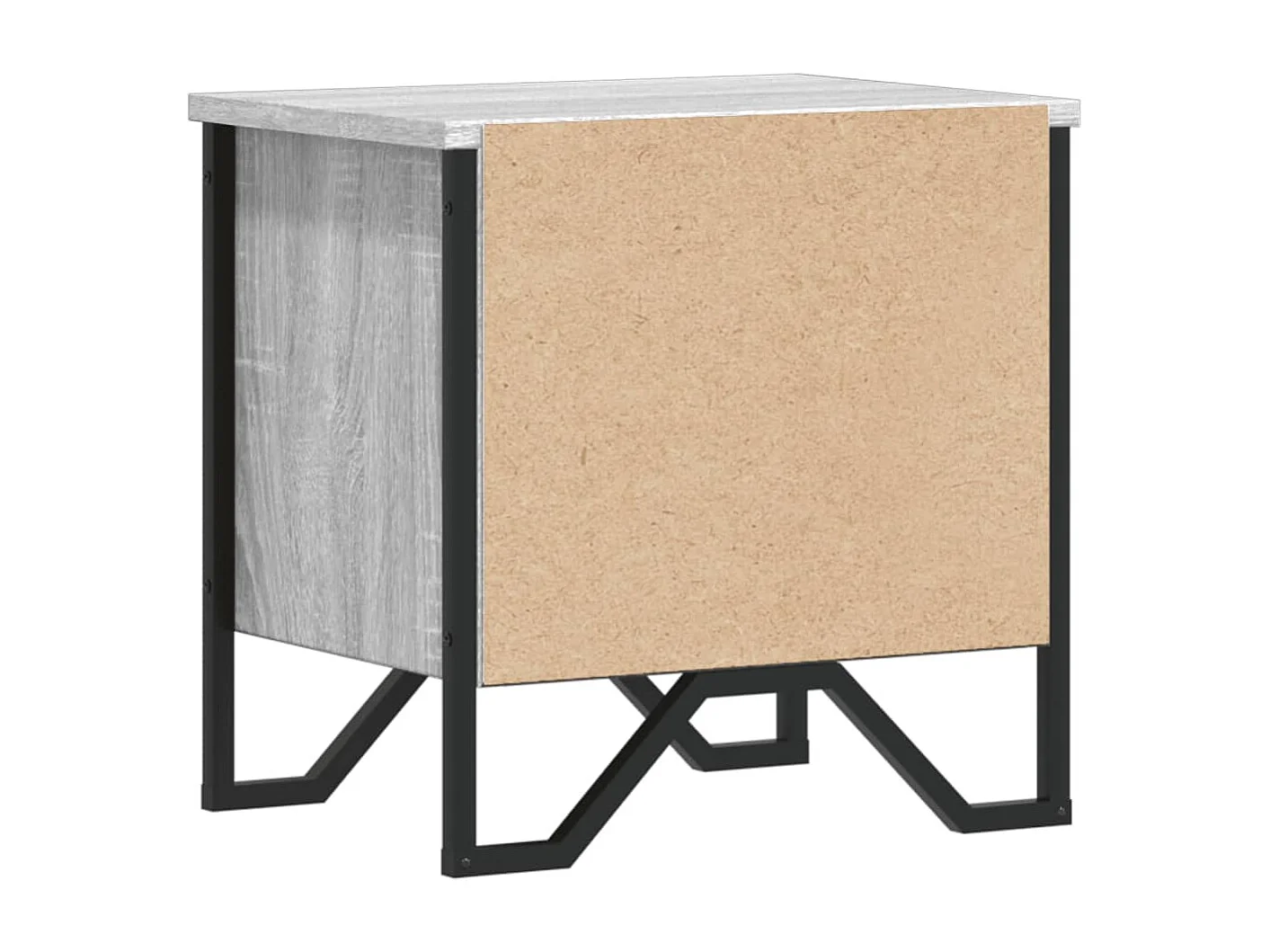 Nachttisch-Beistelltisch Grau Sonoma 40x30x40 cm Holzwerkstoff SHL23321