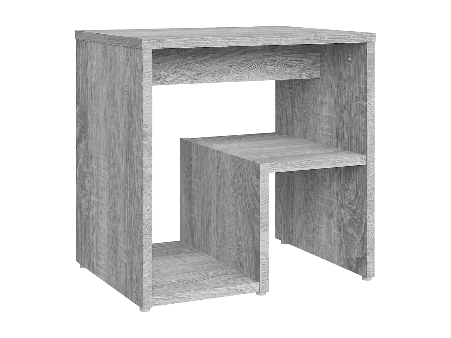 Nachttisch 2er Set-Beistelltisch-Nachttischkommode Grau Sonoma 40x30x40 cm Holzwerkstoff SHL38021
