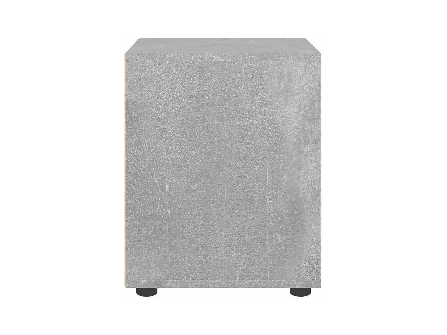 Table de chevet-Table d'appoint-Table de nuit VISNES gris béton 45x40x50 cm bois d'ingénierie