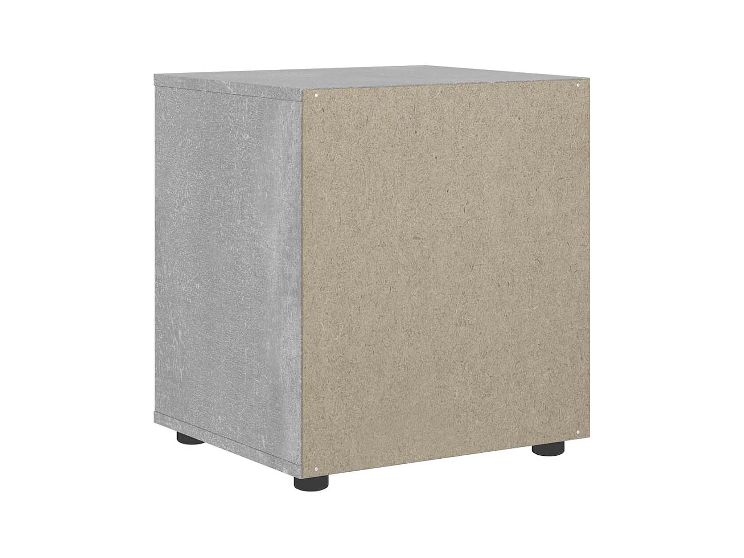 Table de chevet-Table d'appoint-Table de nuit VISNES gris béton 45x40x50 cm bois d'ingénierie