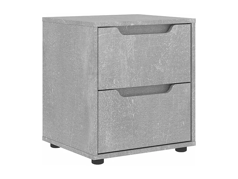 Nachttisch-Beistelltisch VISNES Betongrau 45x40x50 cm Holzwerkstoff SHL80092