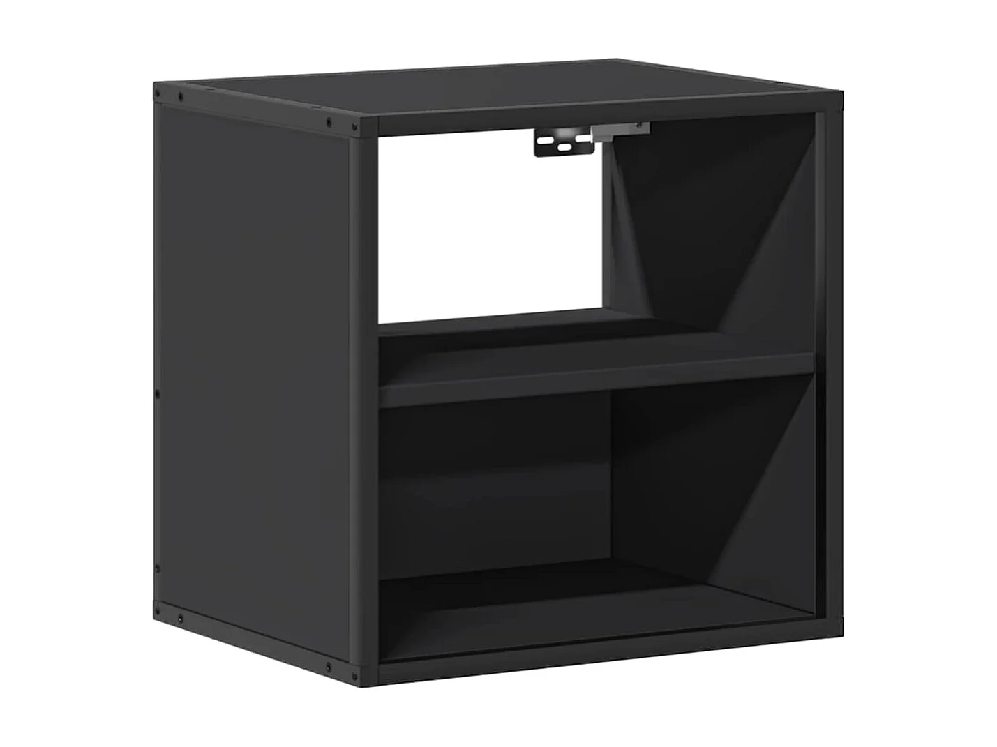 Table de chevet suspendue noir 40x31x39,5 cm