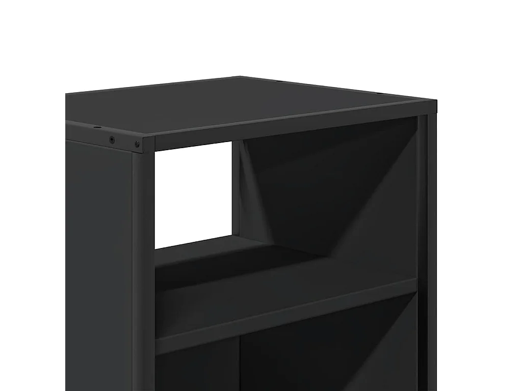 Table de chevet suspendue noir 40x31x39,5 cm