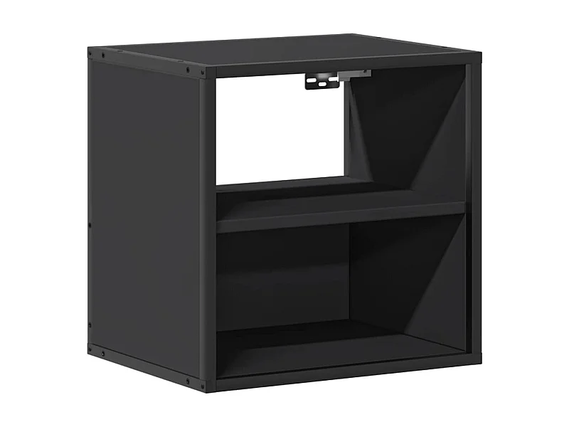 Table de chevet suspendue noir 40x31x39,5 cm