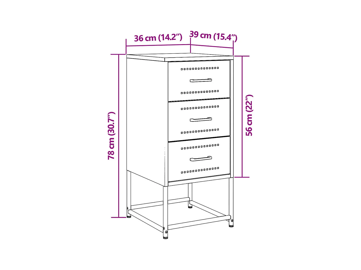Mesitas de noche | Mesilla de noche 2 uds acero amarillo mostaza 36x39x78 cm