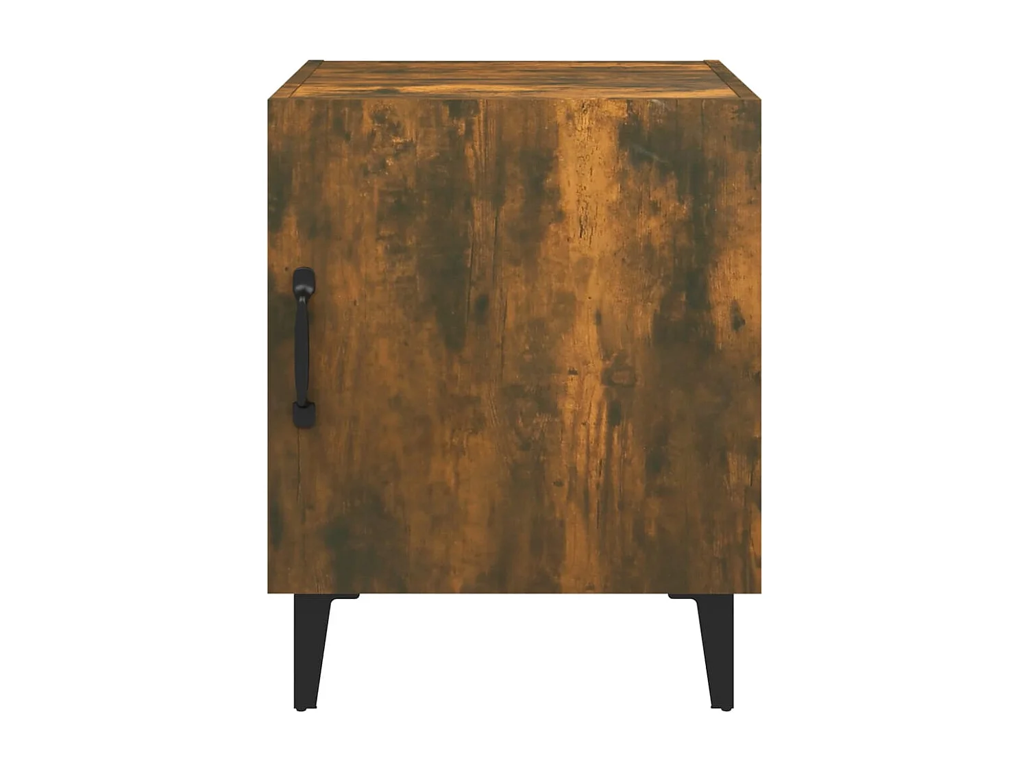 Mesitas de noche | Mesilla de noche 2 uds madera contrachapada color roble ahumado