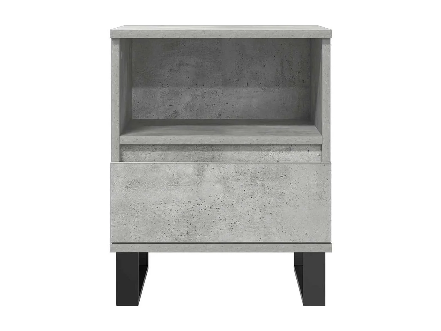 Mesita de noche | Mesilla de noche madera de ingeniería gris hormigón 40x35x50 cm