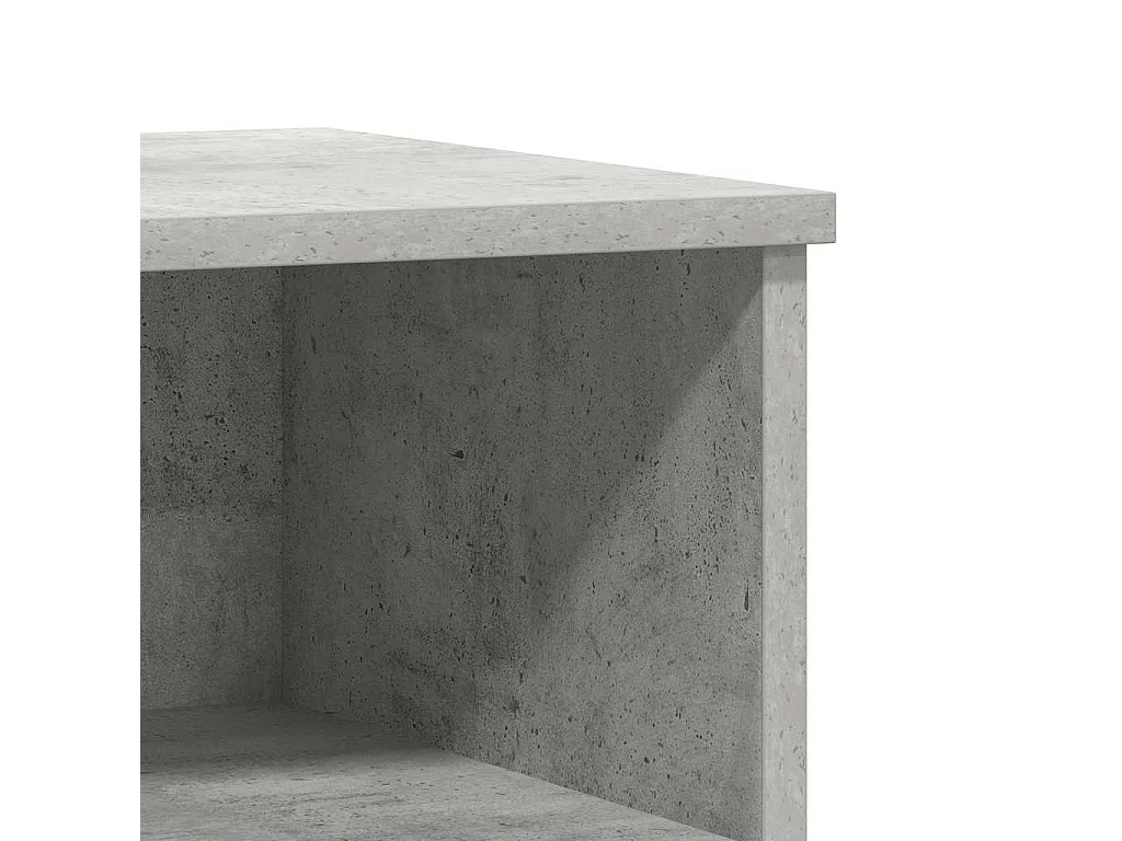 Nachttisch-Beistelltisch Betongrau 40x35x50 cm Holzwerkstoff SHL49785