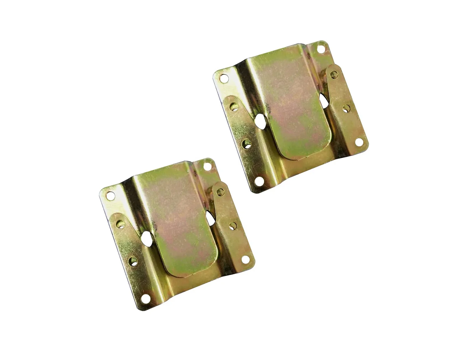 Mesita de noche | Mesilla de noche flotante 2 uds madera blanco brillo 40x31x27 cm