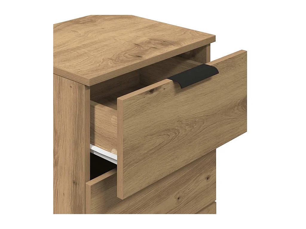 Mesitas de noche | Mesilla de noche 2 uds madera ingeniería roble artisan 40x36x65 cm