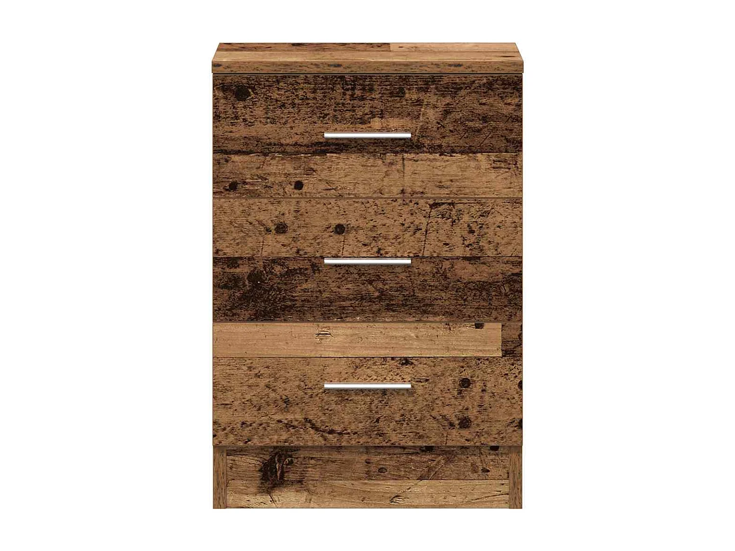 Nachttisch 2er Set-Beistelltisch-Nachttischkommode Altholz-Optik 38x35x55 cm Holzwerkstoff SHL10453