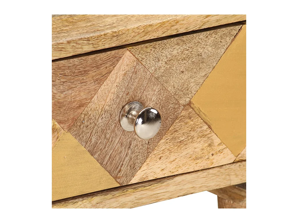 Mesita de noche | Mesilla de noche de madera maciza de mango 43x30x58 cm