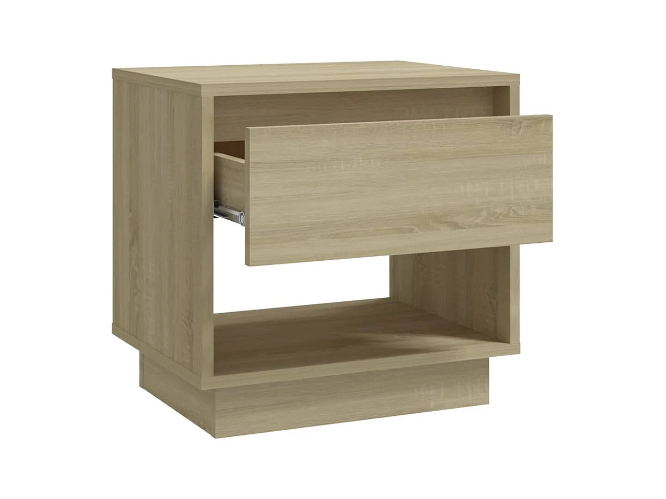Table de chevet-Petite Table d'appoint Chêne sonoma 45x34x44 cm bois d'ingénierie