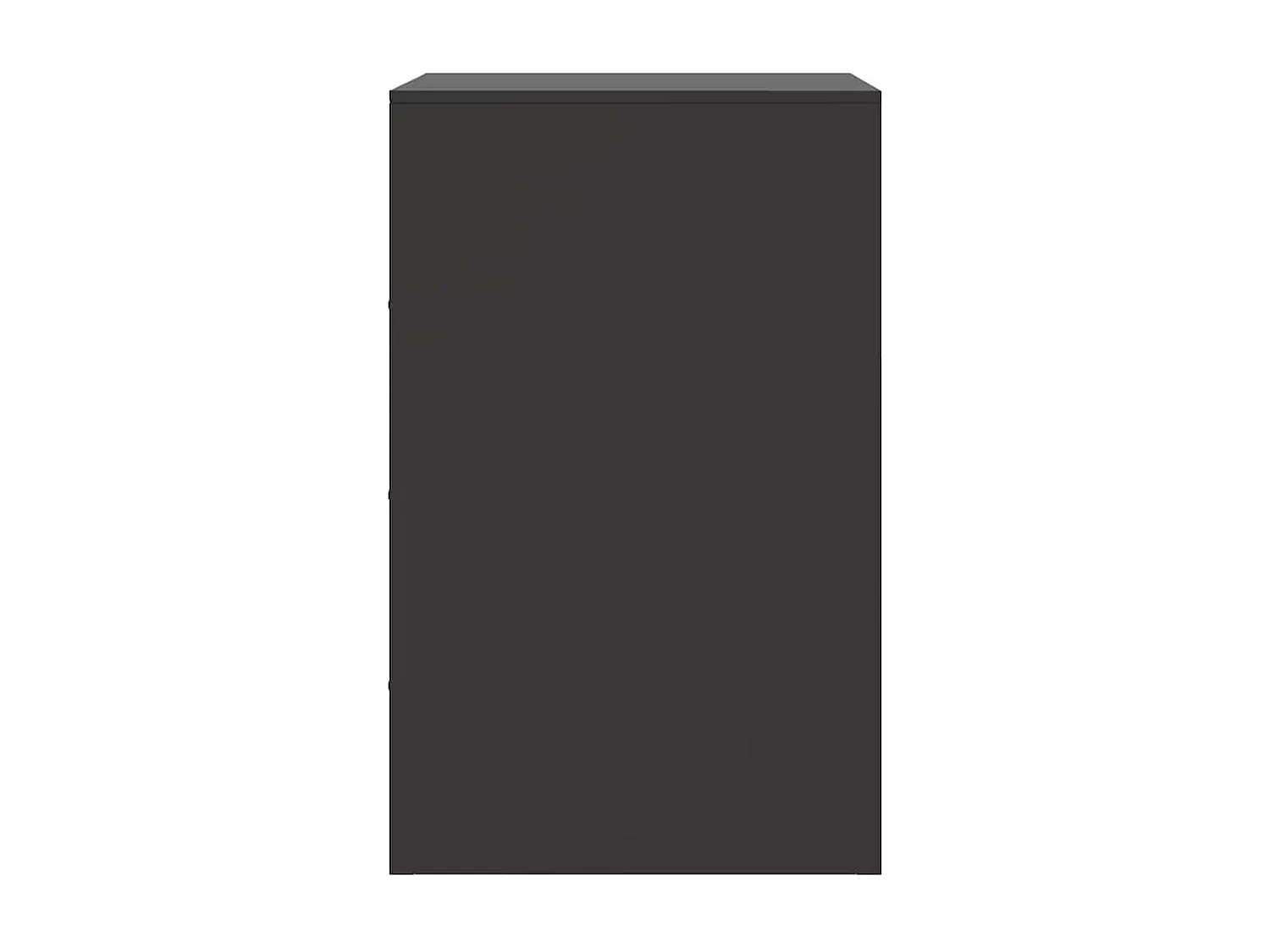 Nachttisch-Beistelltisch-Nachtschrank Schwarz 34,5x39x62 cm Stahl SHL63974