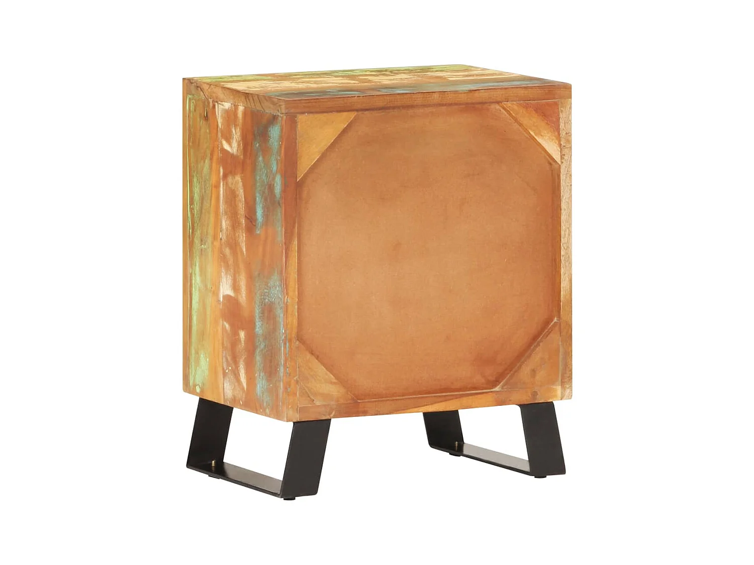 Mesita de noche | Mesilla de noche de madera maciza reciclada 40x30x50 cm