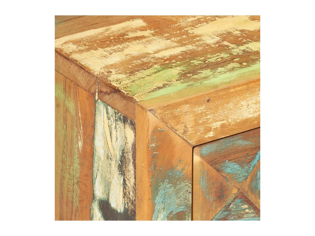 Mesita de noche | Mesilla de noche de madera maciza reciclada 40x30x50 cm