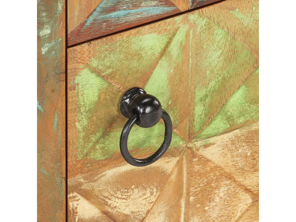 Nachttisch-Beistelltisch 40x30x50 cm Recyceltes Massivholz SHL68806