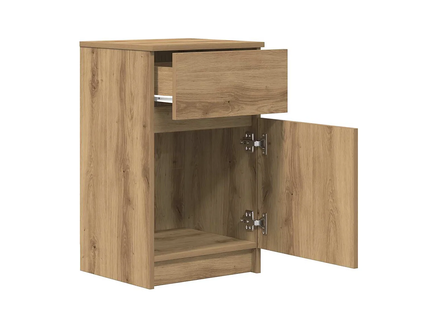 Mesita de noche | Mesilla de noche madera de ingeniería roble artisian 39x35x65 cm