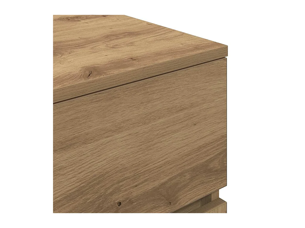 Mesita de noche | Mesilla de noche madera de ingeniería roble artisian 39x35x65 cm