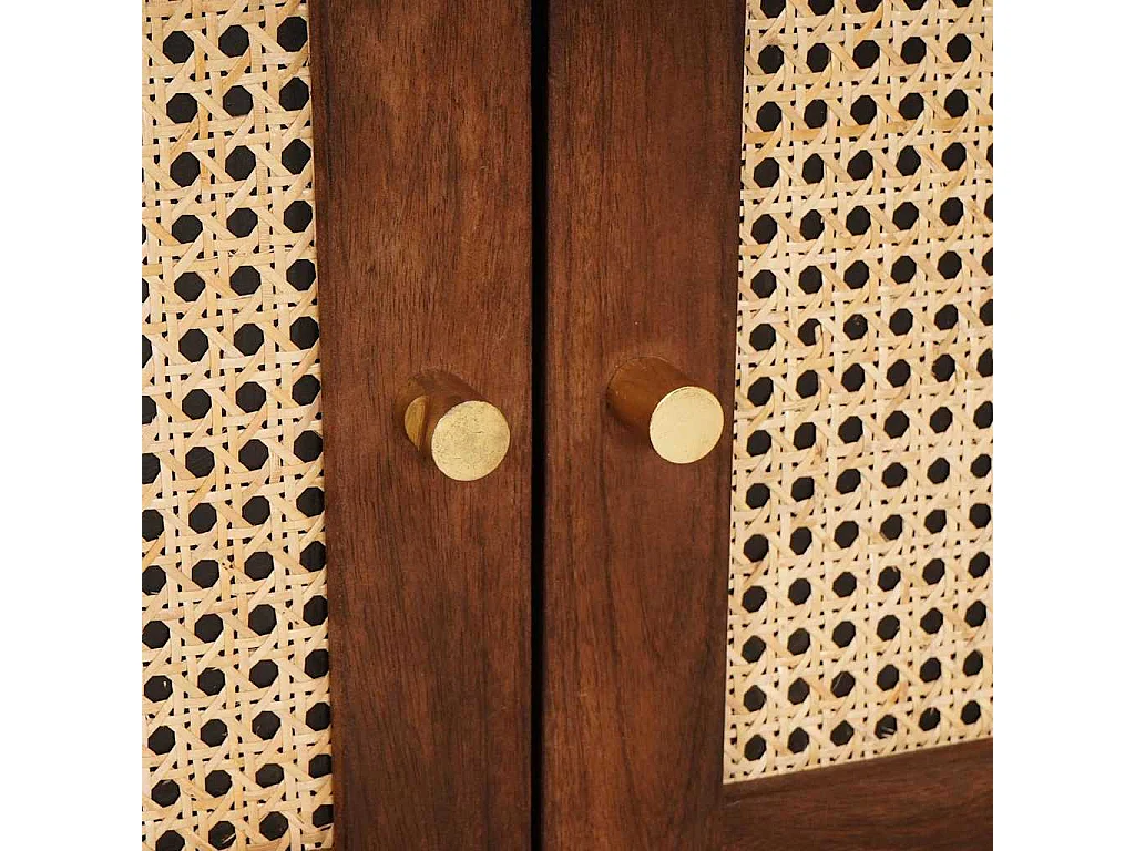 Mesas de noche | Mesa auxiliar | Mesita de noche con cajón Marrón 50x33x60 cm