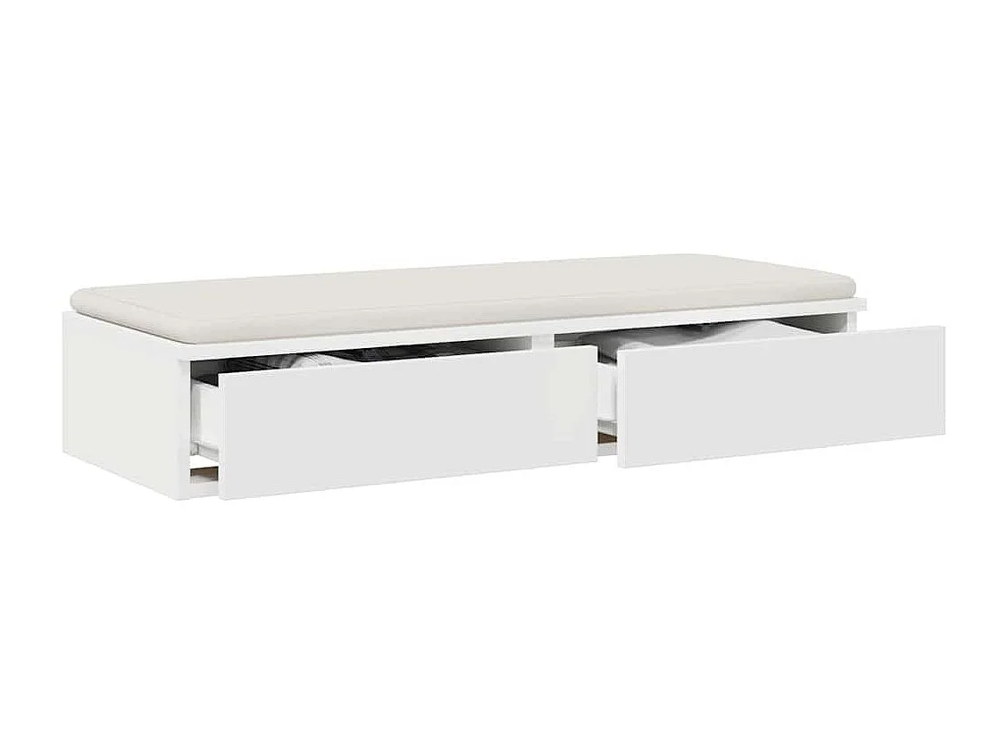 Cajones de cama Blanco 75x36.5x16.5 cm Madera contrachapada