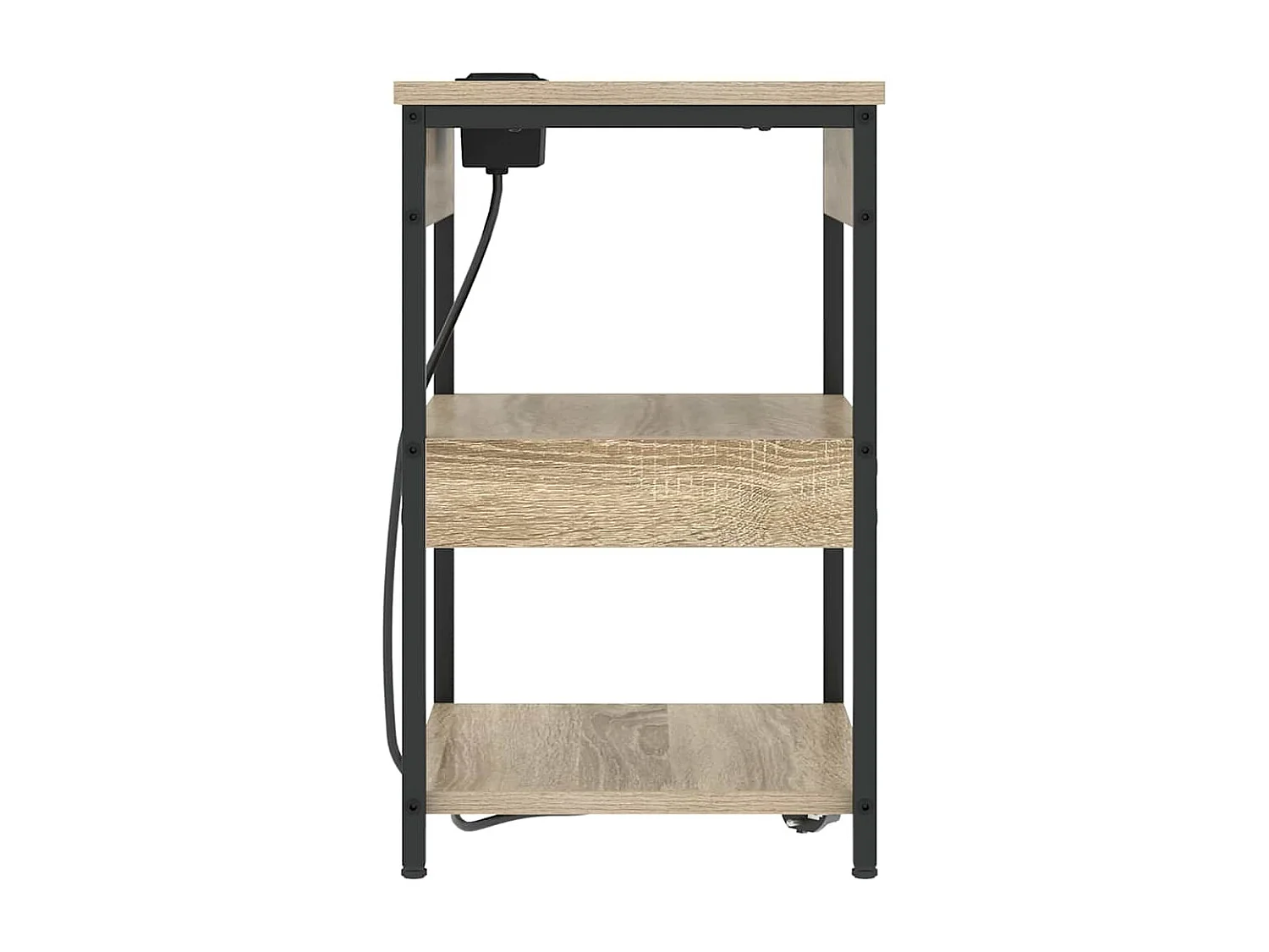 Mesita de Noche | Armario de Noche | Mesa auxiliar Roble Sonoma Madera contrachapada